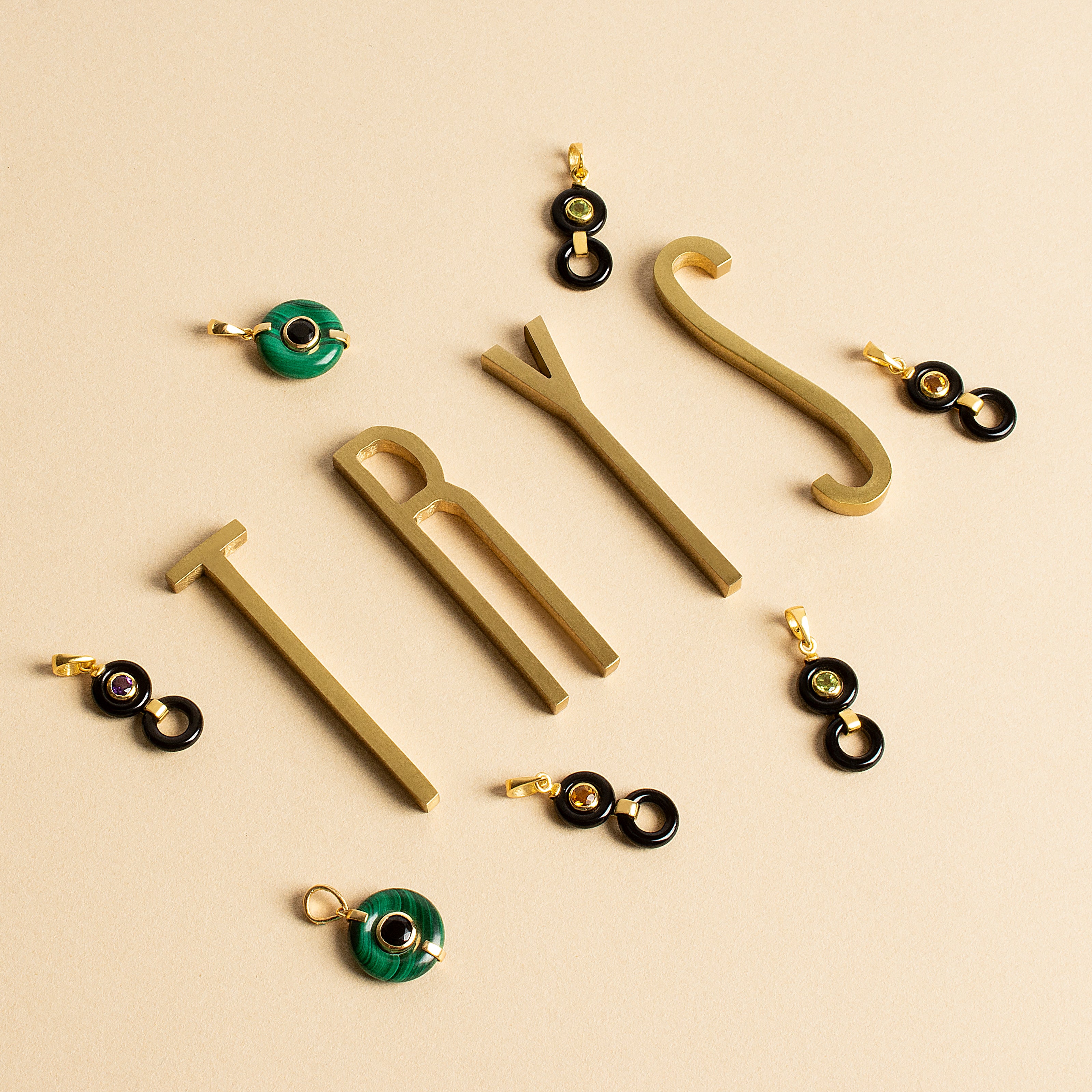 Pingente Amuletos Malaquita